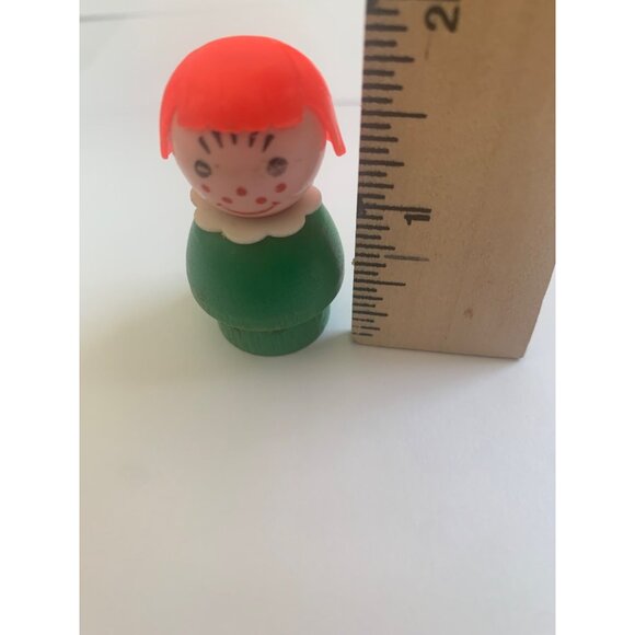 Vintage Fisher Price Little People Wood Head & Body Figures  Set Of‎ 2 1970/80s - Picture 3 of 7